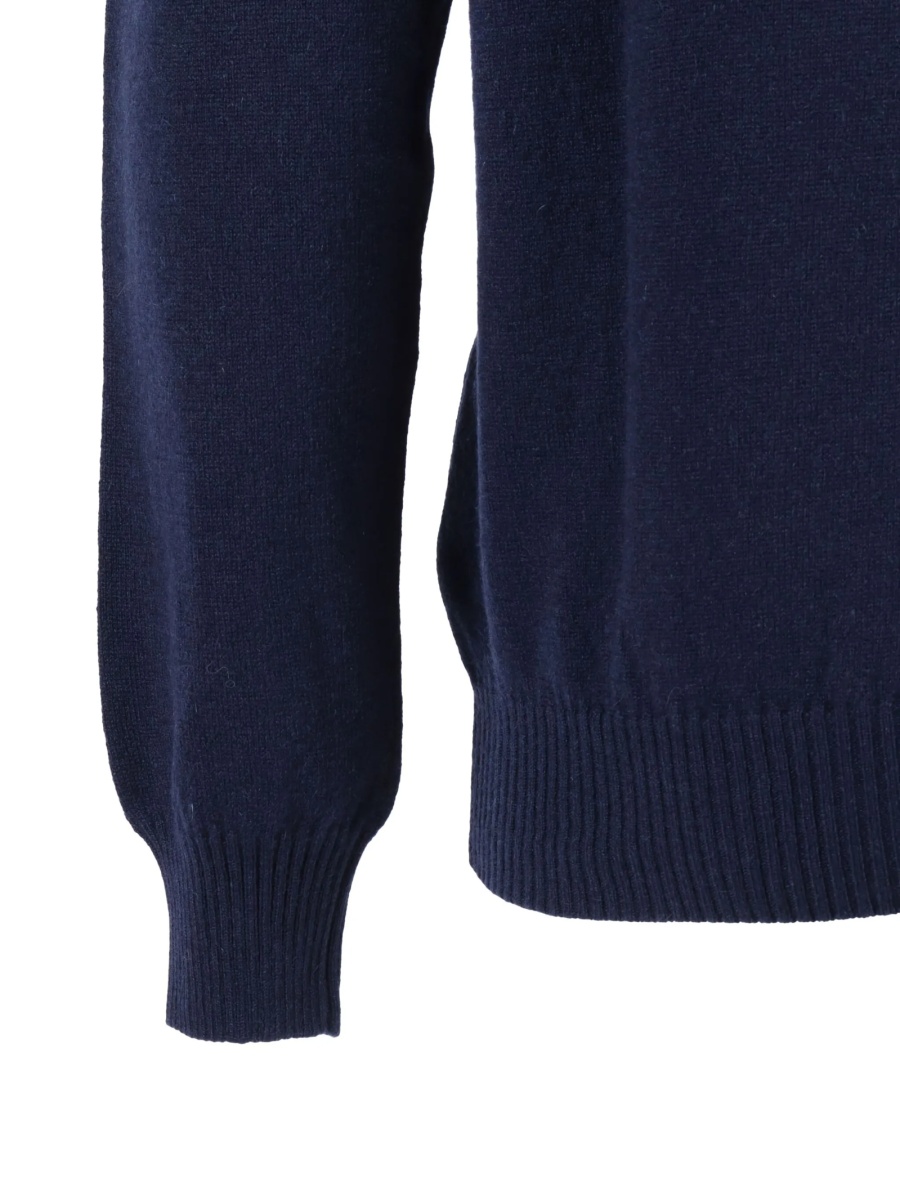 Pulover tricotat SETTE FILI CASHMERE albastru - Img 3