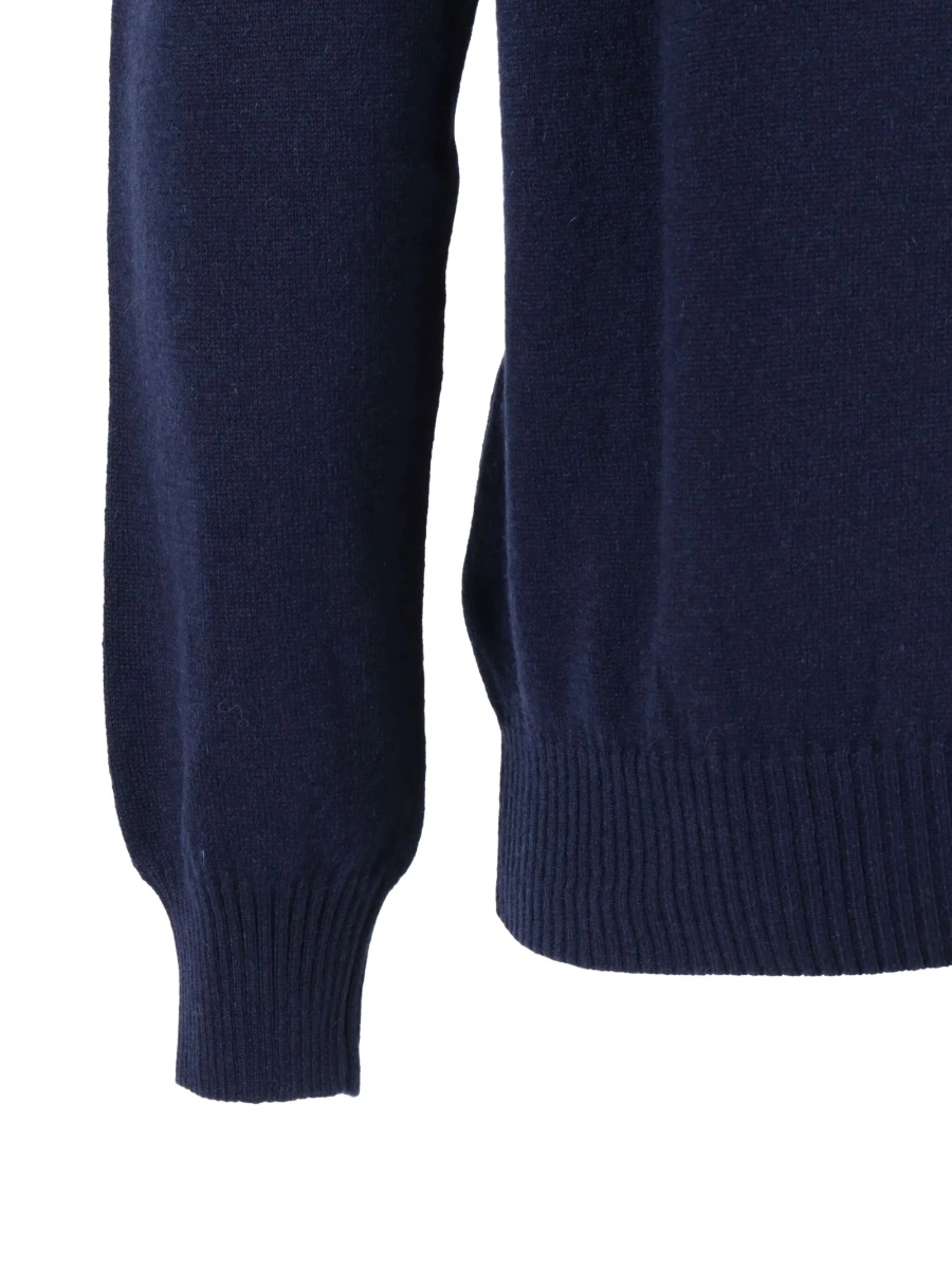 Pulover tricotat SETTE FILI CASHMERE albastru - Img 3