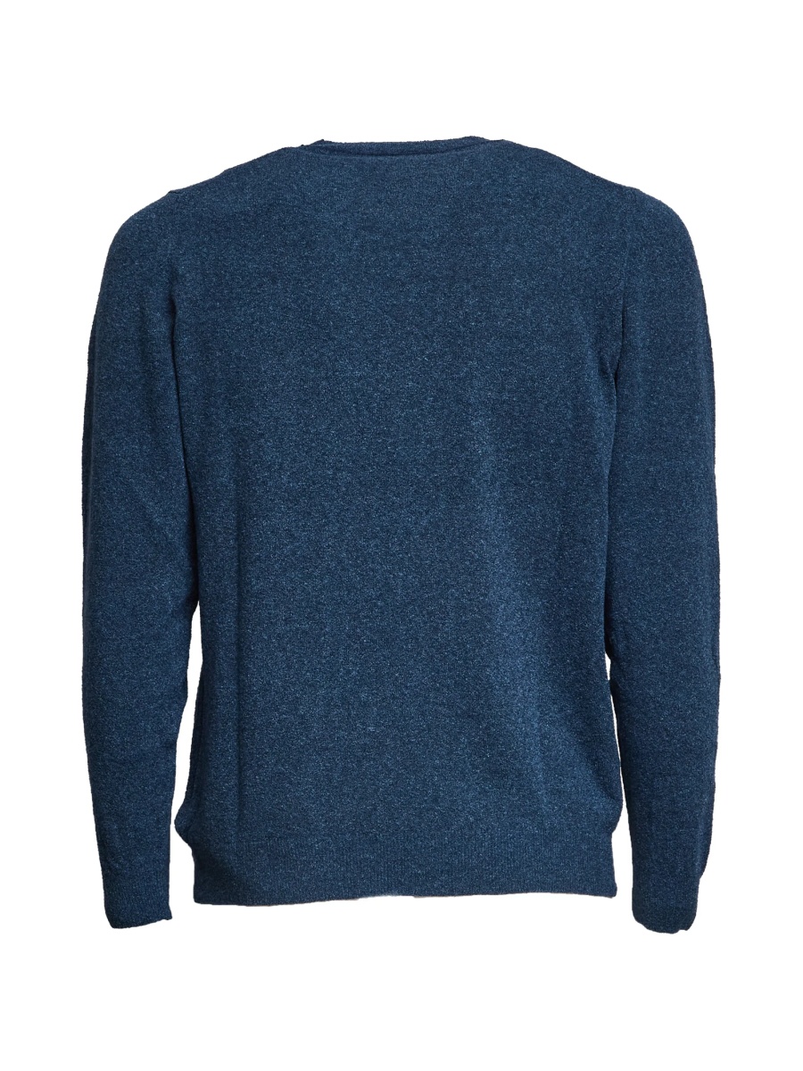 Pulover tricotat SLOWEAR ZANONE albastru - Img 2