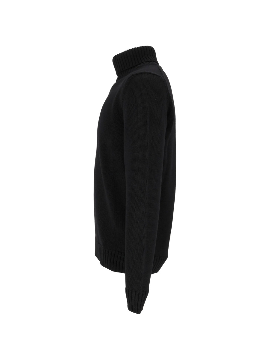 Pulover tricotat SLOWEAR ZANONE negru - Img 3