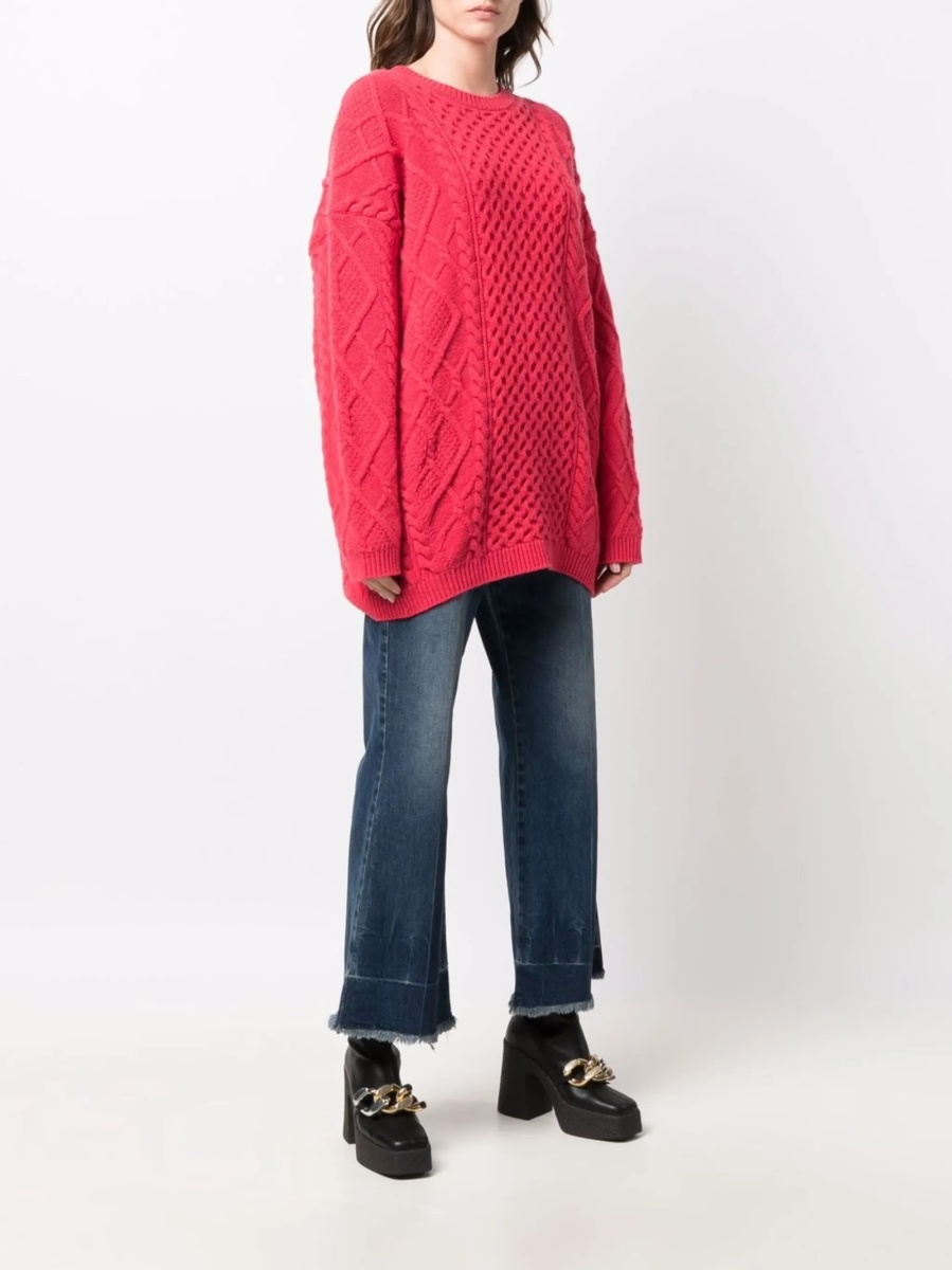 Pulover tricotat Stella McCartney roz - Img 3
