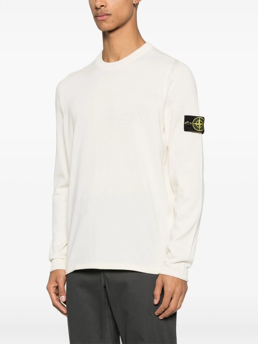 Pulover tricotat Stone Island neutru - Img 3