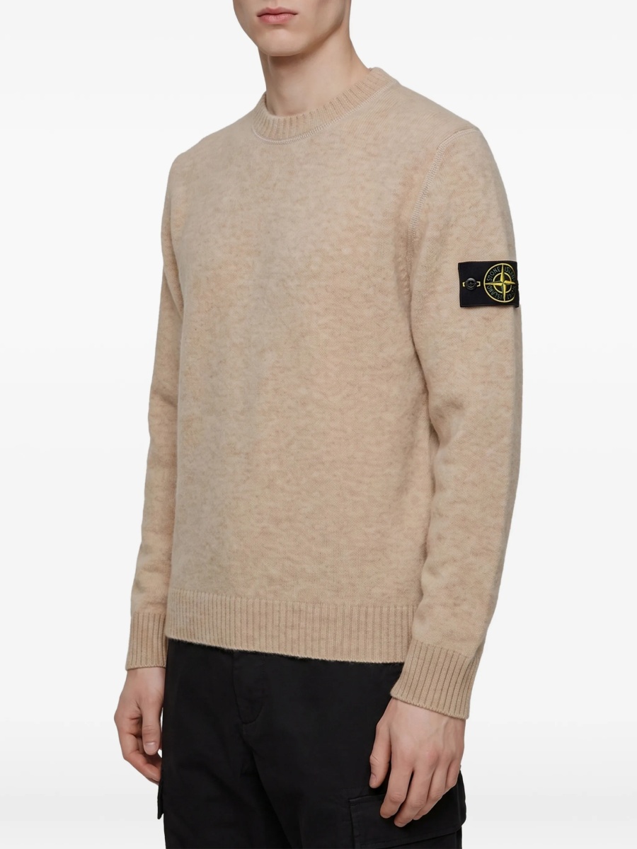 Pulover tricotat Stone Island neutru - Img 2