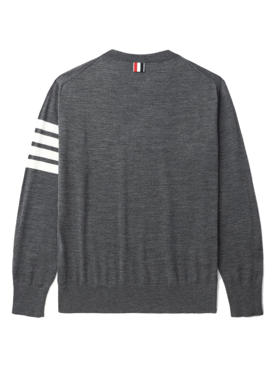 Pulover tricotat Thom Browne gri - Img 2