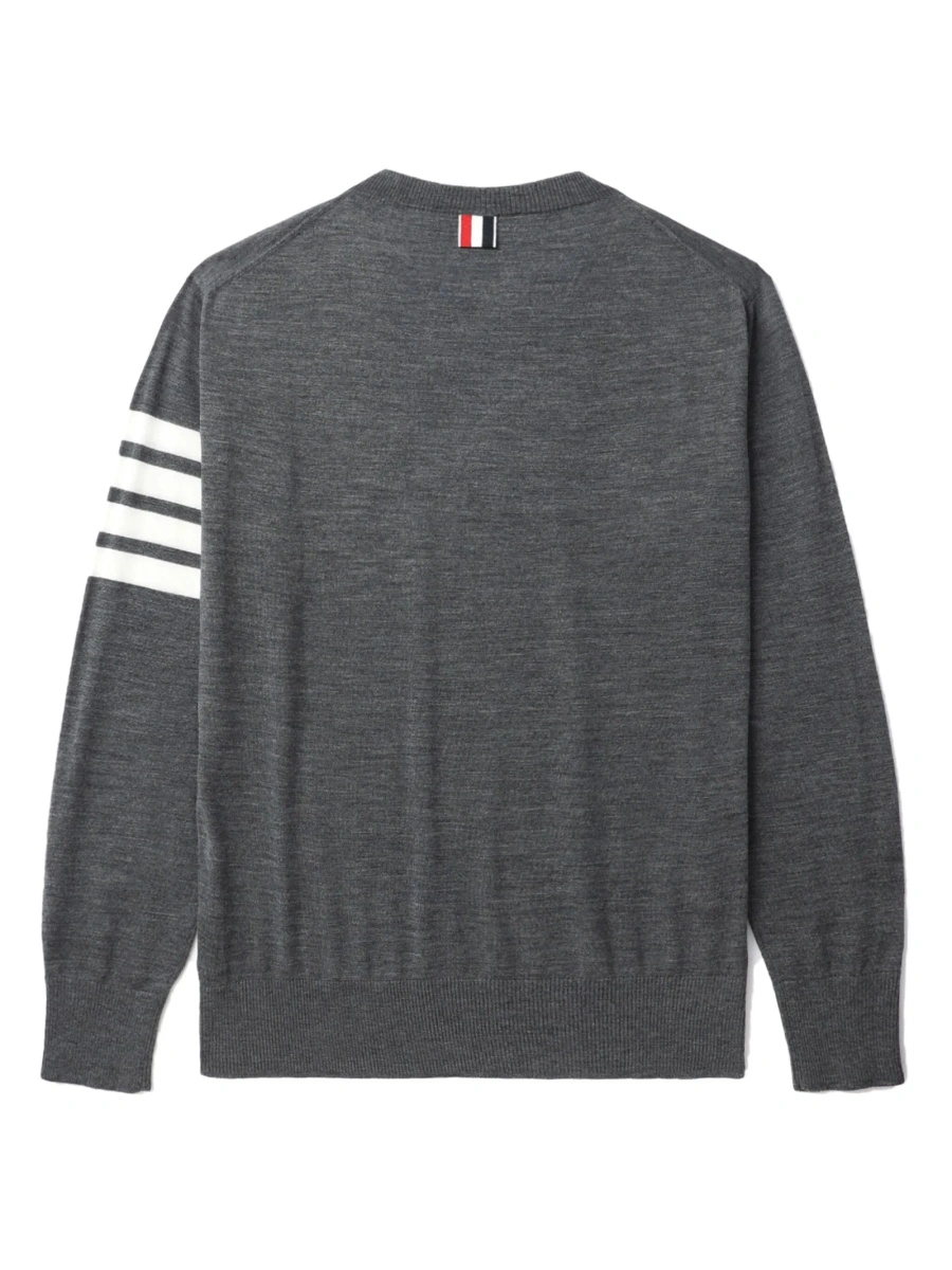 Pulover tricotat Thom Browne gri - Img 2
