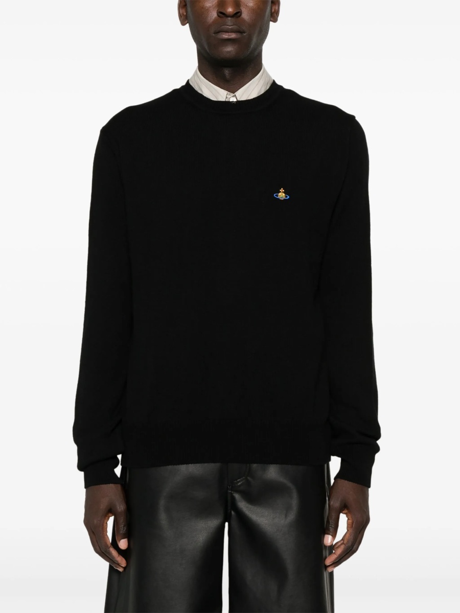 Pulover tricotat Vivienne Westwood negru - Img 2