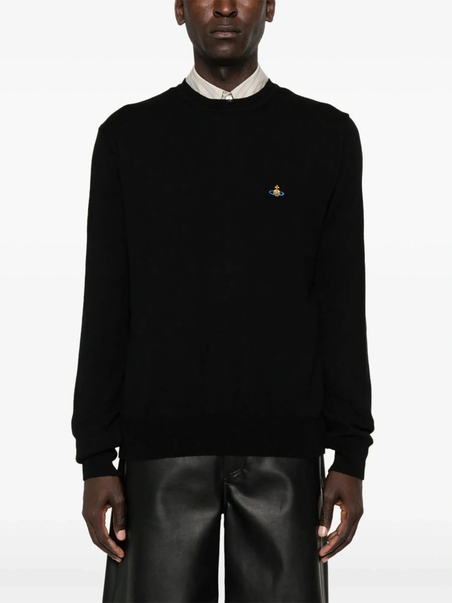 Pulover tricotat Vivienne Westwood negru - Img 2