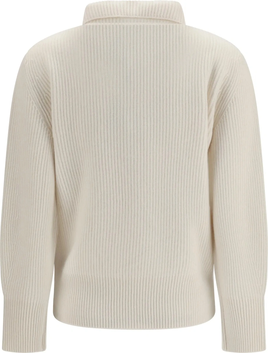 Pulover Wool and cashmere half zip Sweater - Img 2