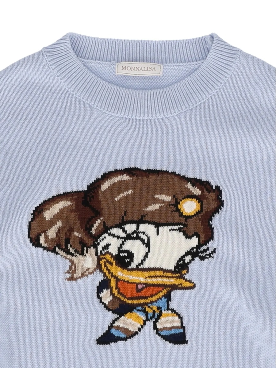 Pulover Wool cotton intarsia sweater - Img 3