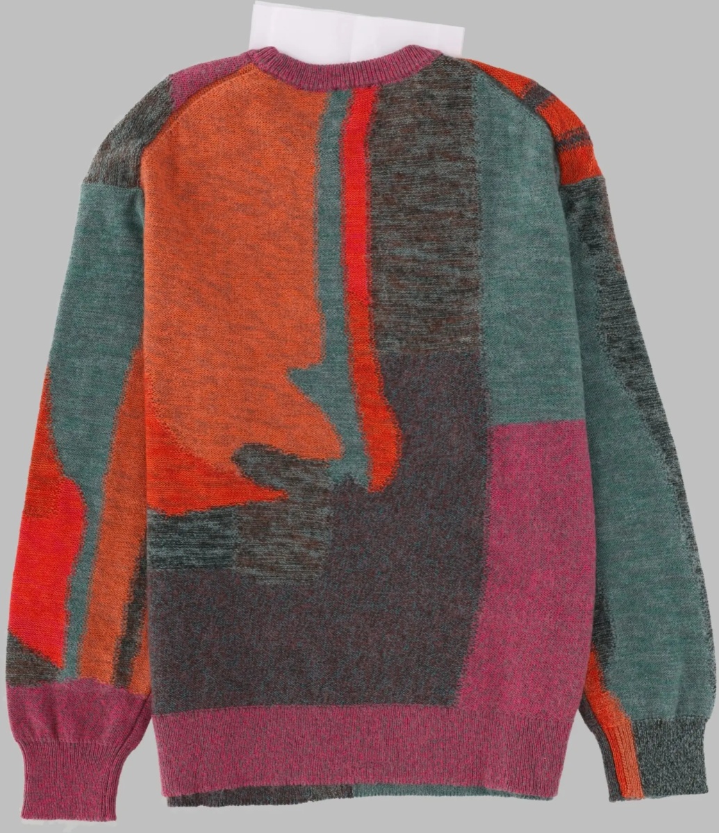 Pulovere Maglia Con Motivo Floreale Glitch - Img 2
