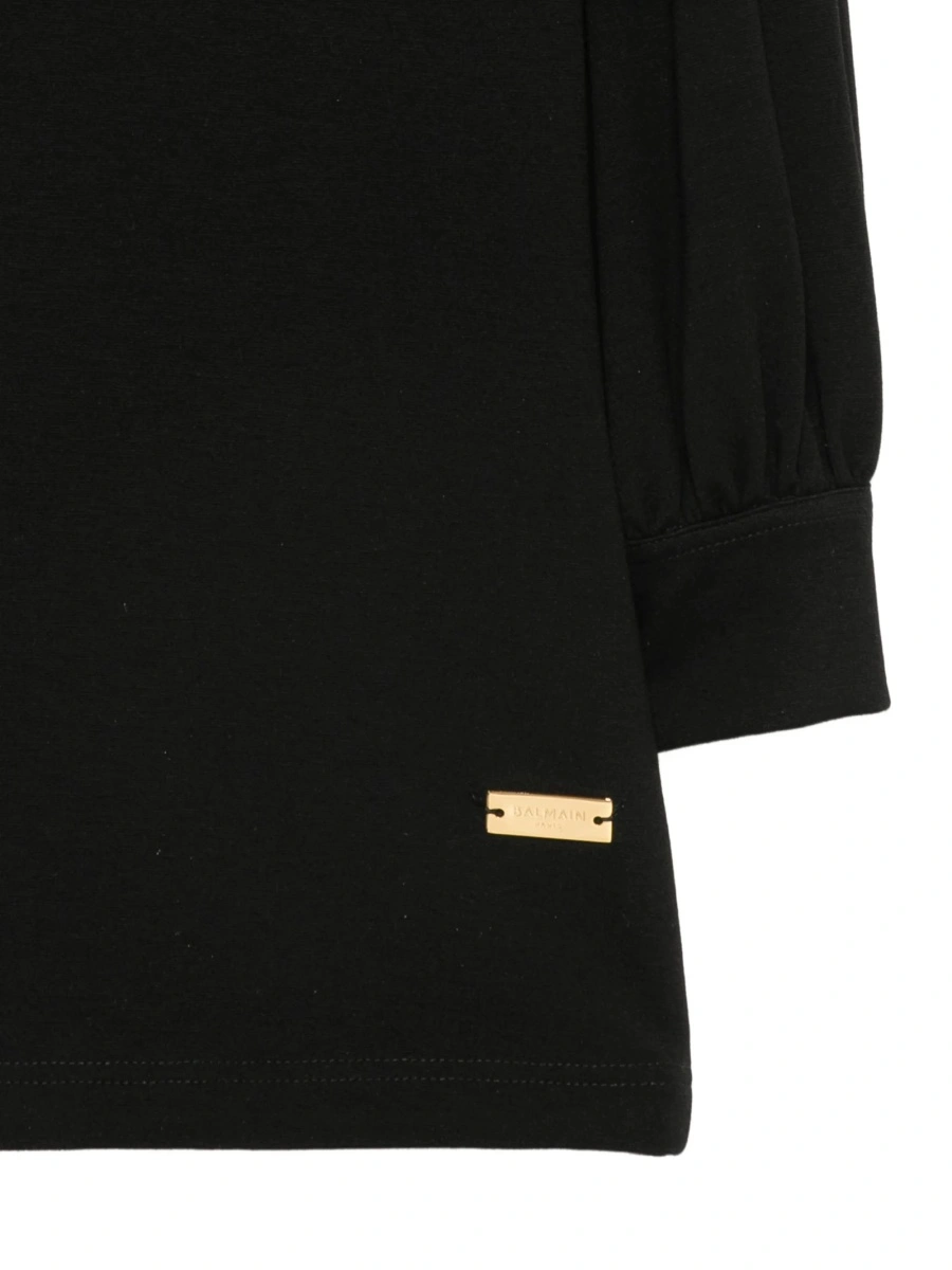 Rochie casual Balmain neagra din poliamida si elastan - Img 3
