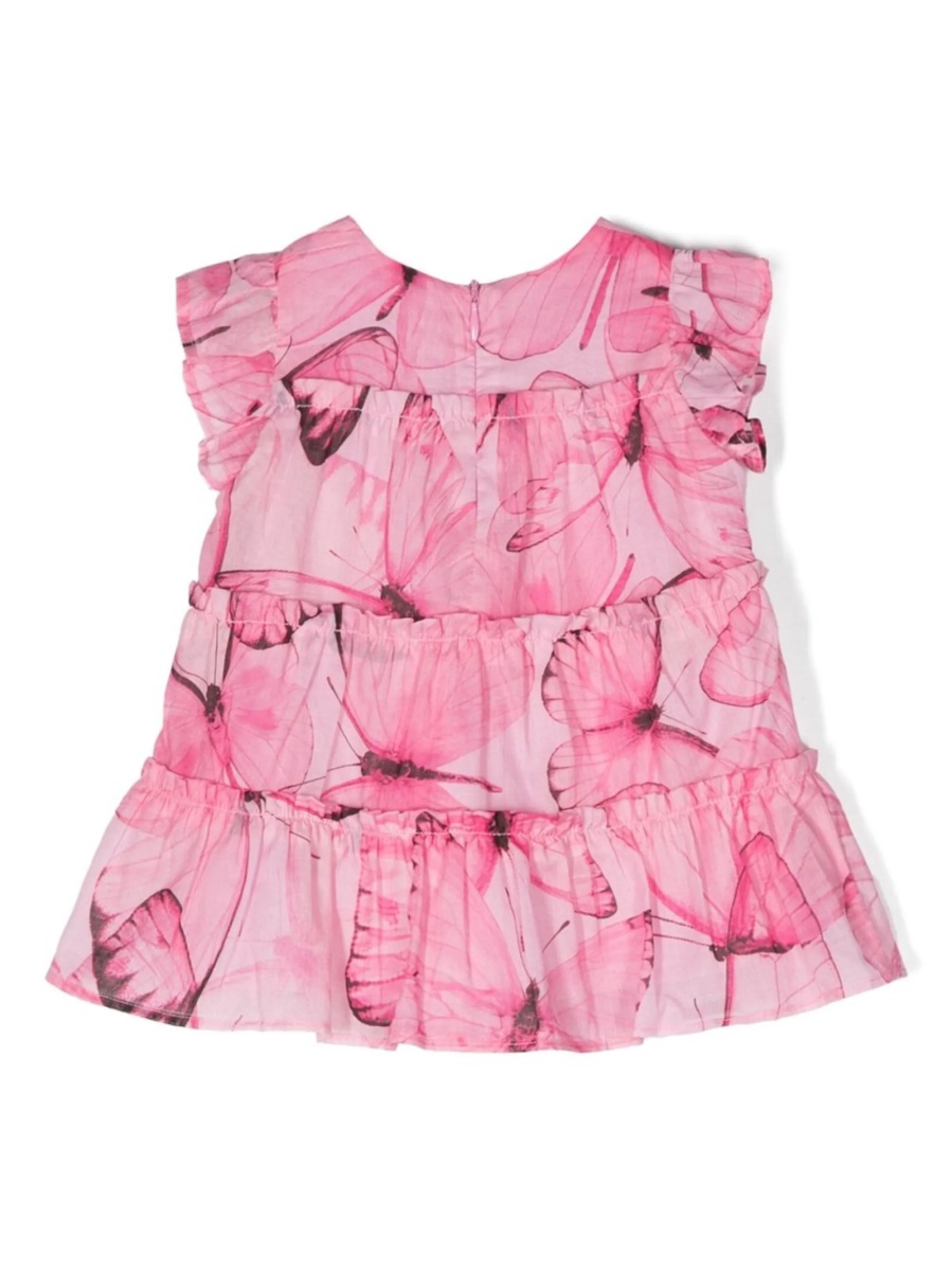 Rochie casual Blumarine roz din bumbac - Img 2