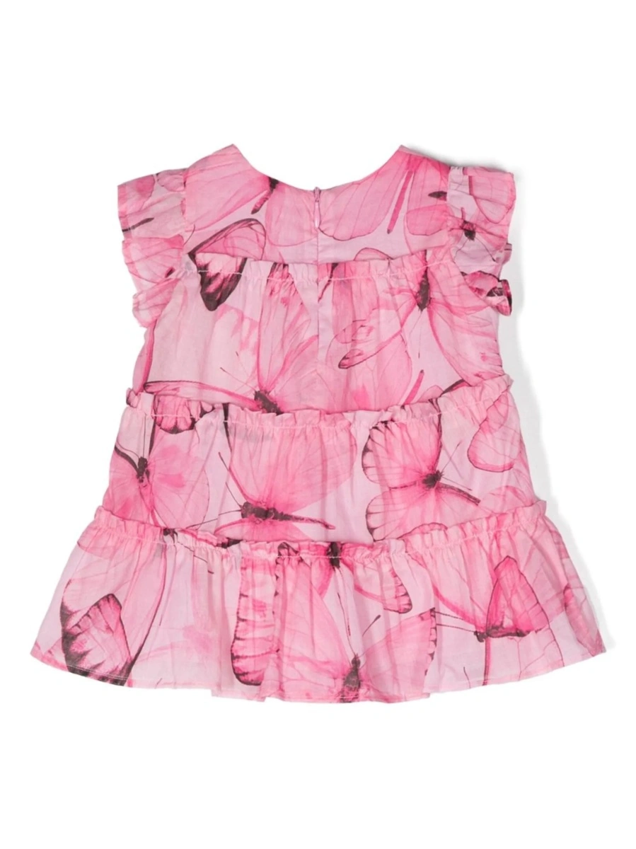 Rochie casual Blumarine roz din bumbac - Img 2