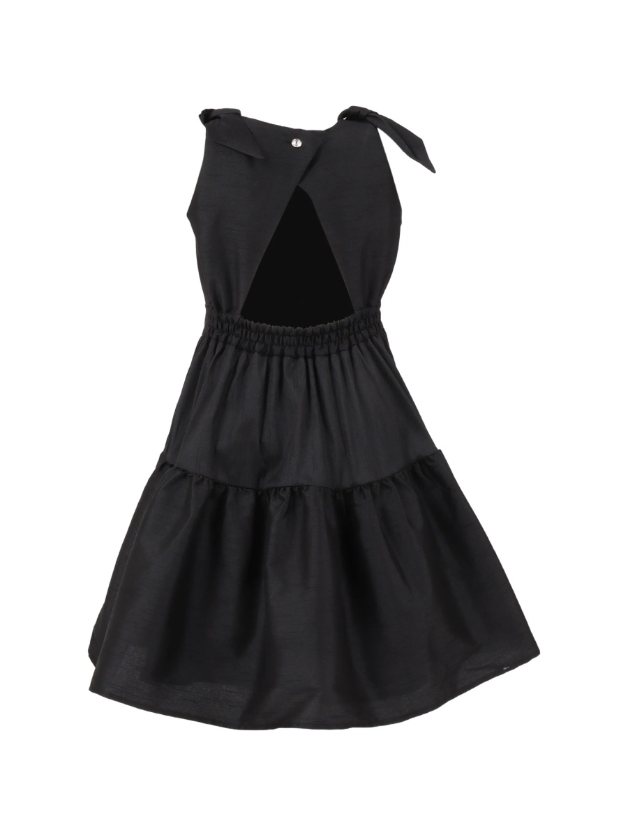 Rochie casual Ermanno Scervino Kids neagra din polyester - Img 2