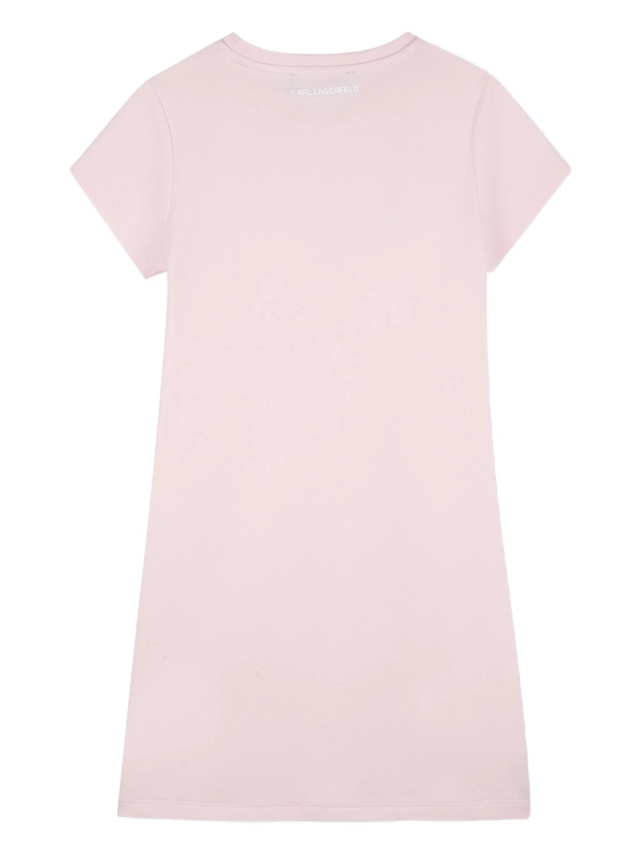 Rochie casual Karl Lagerfeld roz - Img 2