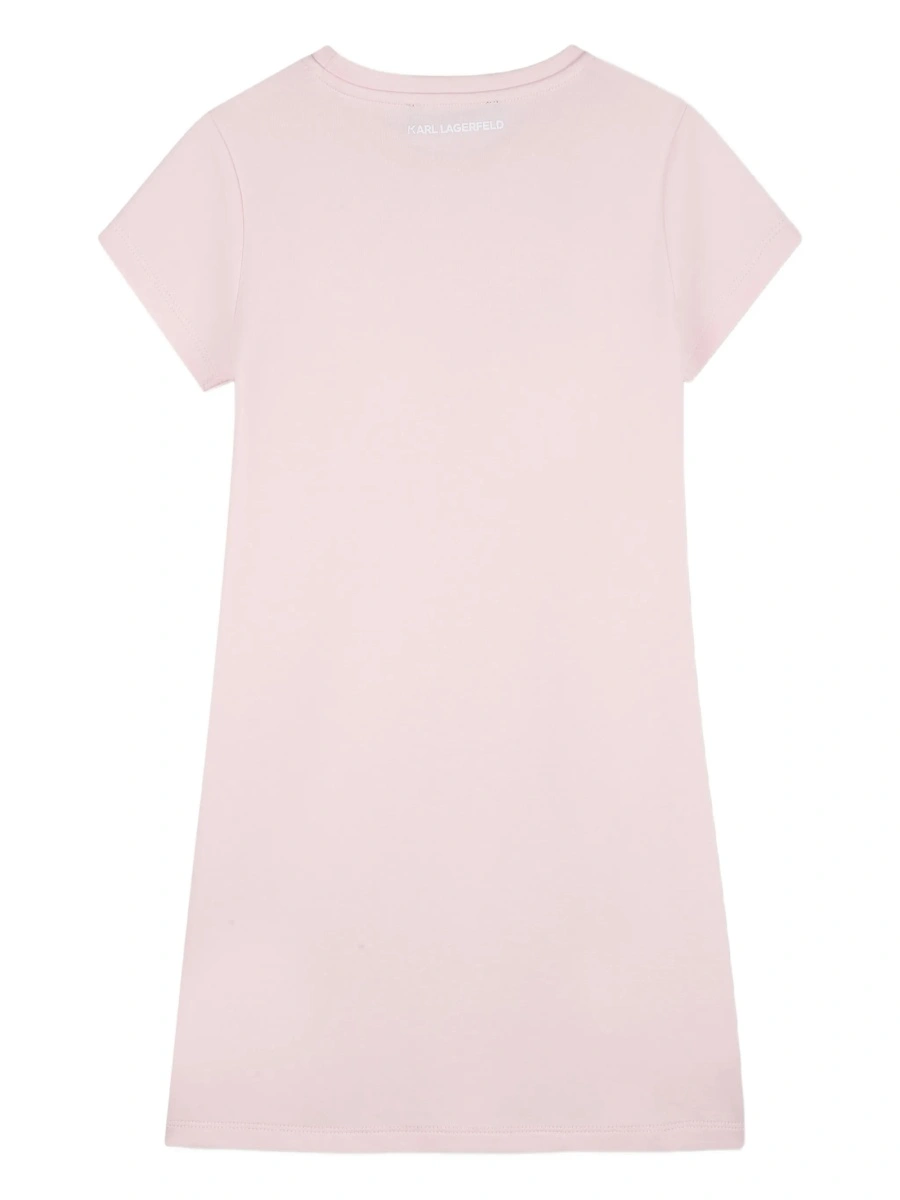 Rochie casual Karl Lagerfeld roz - Img 2