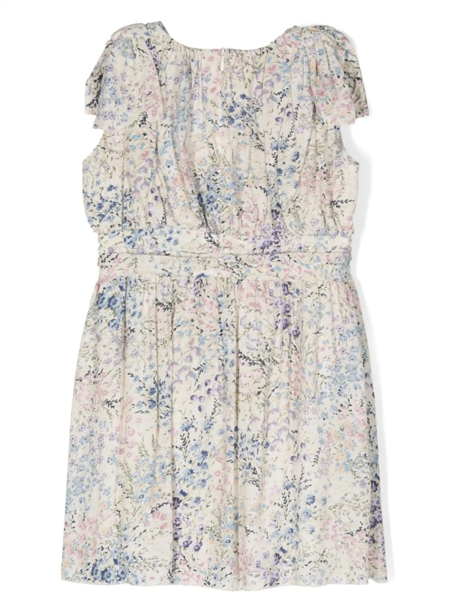 Rochie casual SIMONETTA neutra din vascoza - Img 2