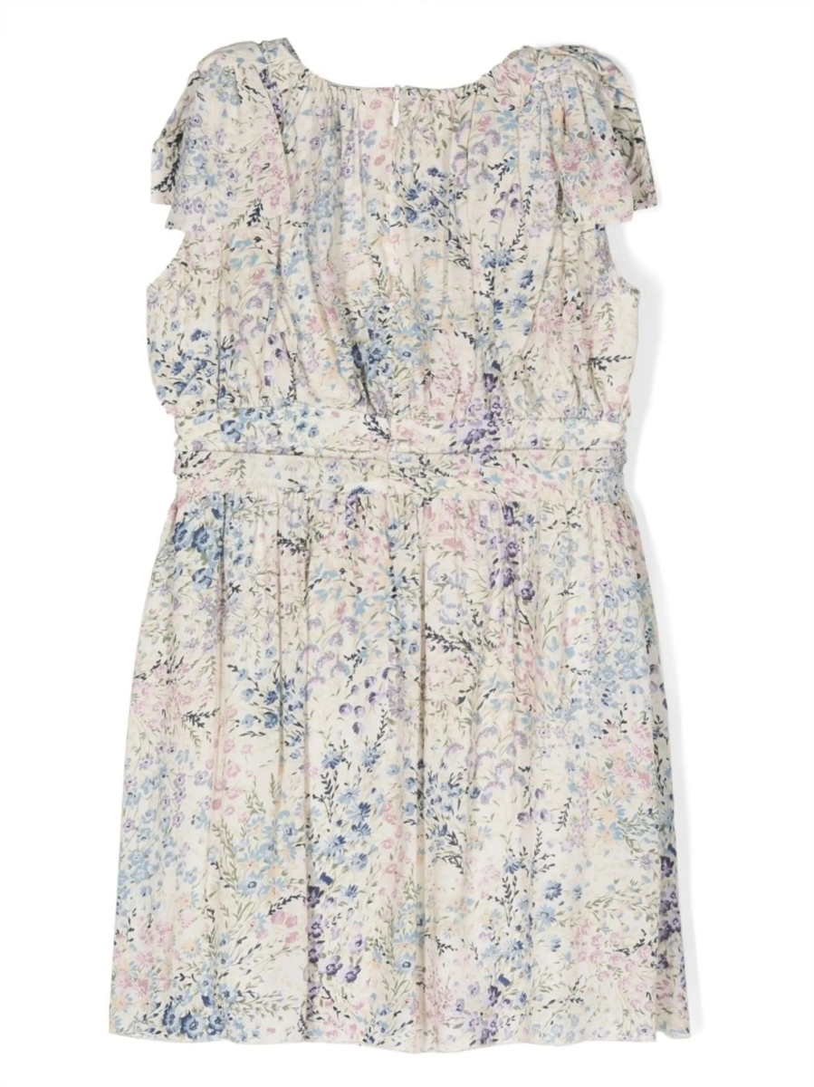 Rochie casual SIMONETTA neutra din vascoza - Img 2