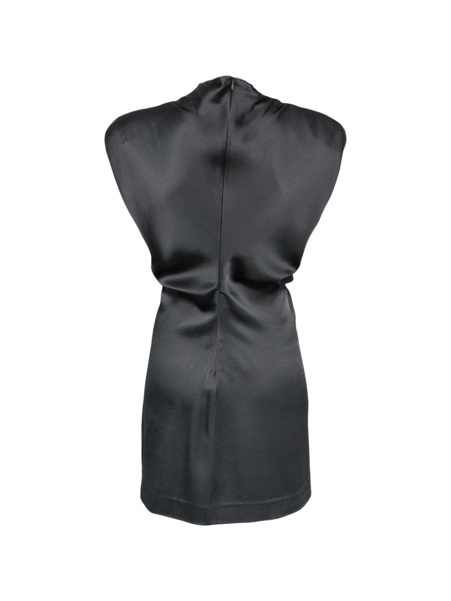 Rochie de ocazie FEDERICA TOSI gri din vascoza si polyester - Img 2