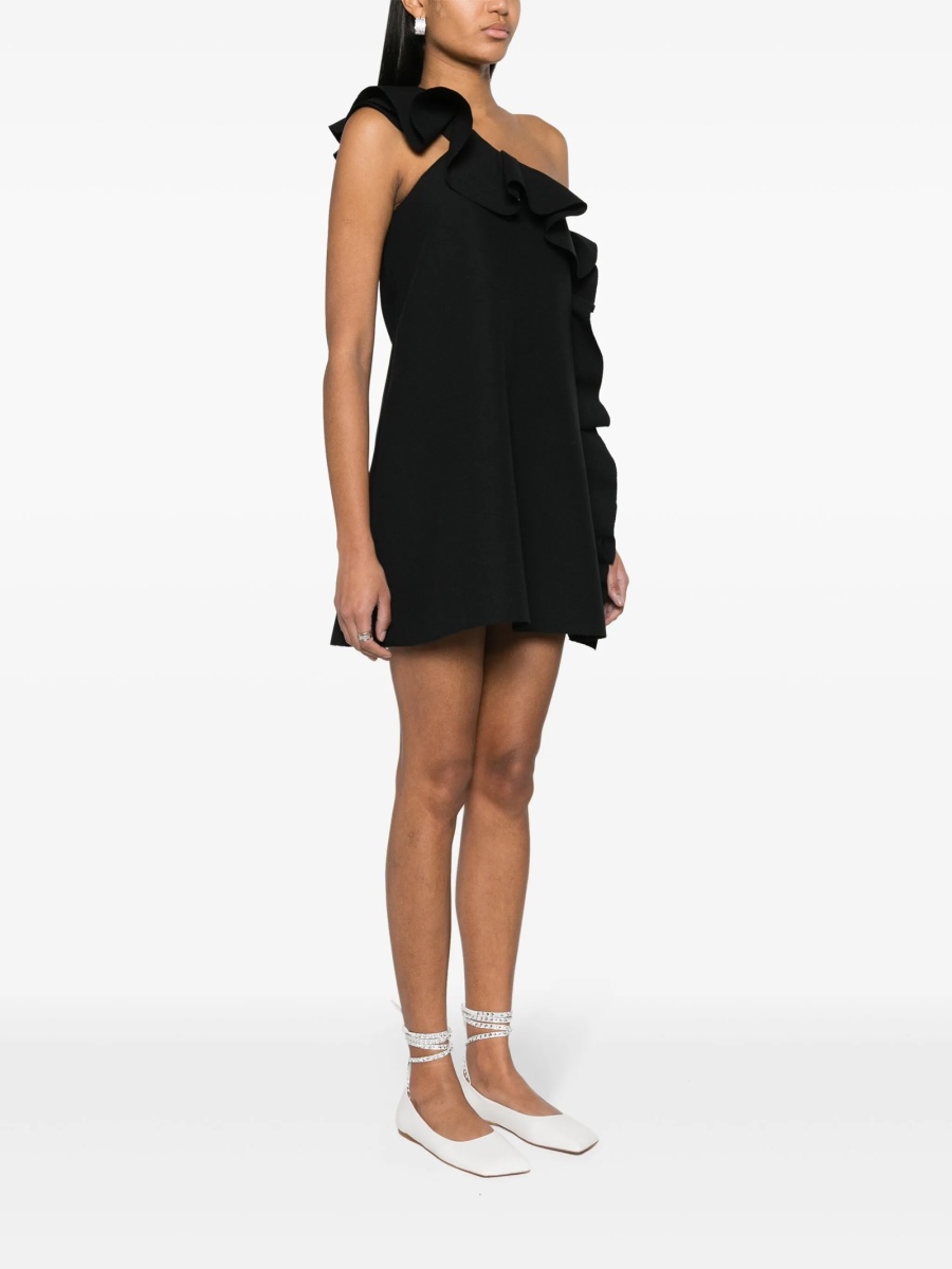 Rochie de ocazie MSGM neagra din polyester si spandex/elastan - Img 3