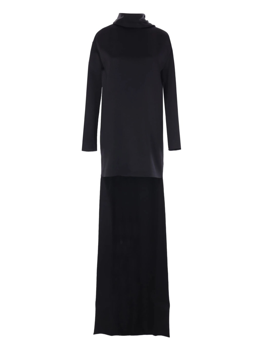 Rochie de seara Tom Ford neagra din vascoza si acetat - Img 2