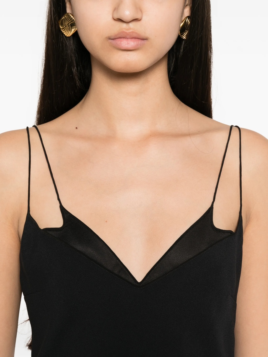 Rochie de seara Tom Ford neagra din vascoza si acetat - Img 5