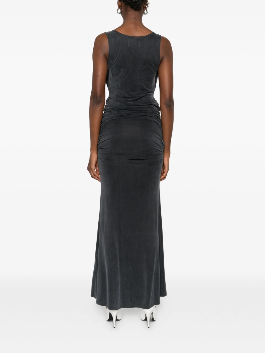 Rochie de seara Vivienne Westwood gri din elastan si cupru - Img 4