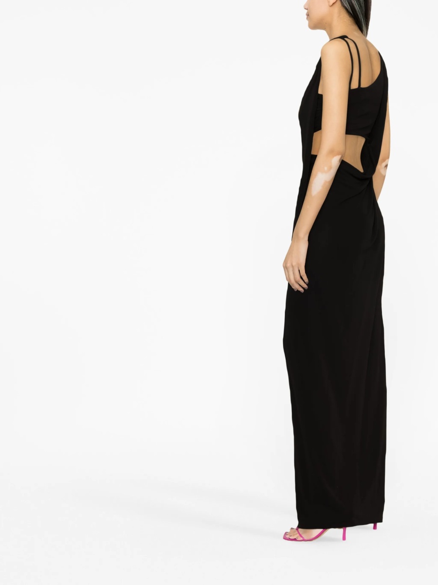 Rochie de zi Alberta Ferretti neagra - Img 4
