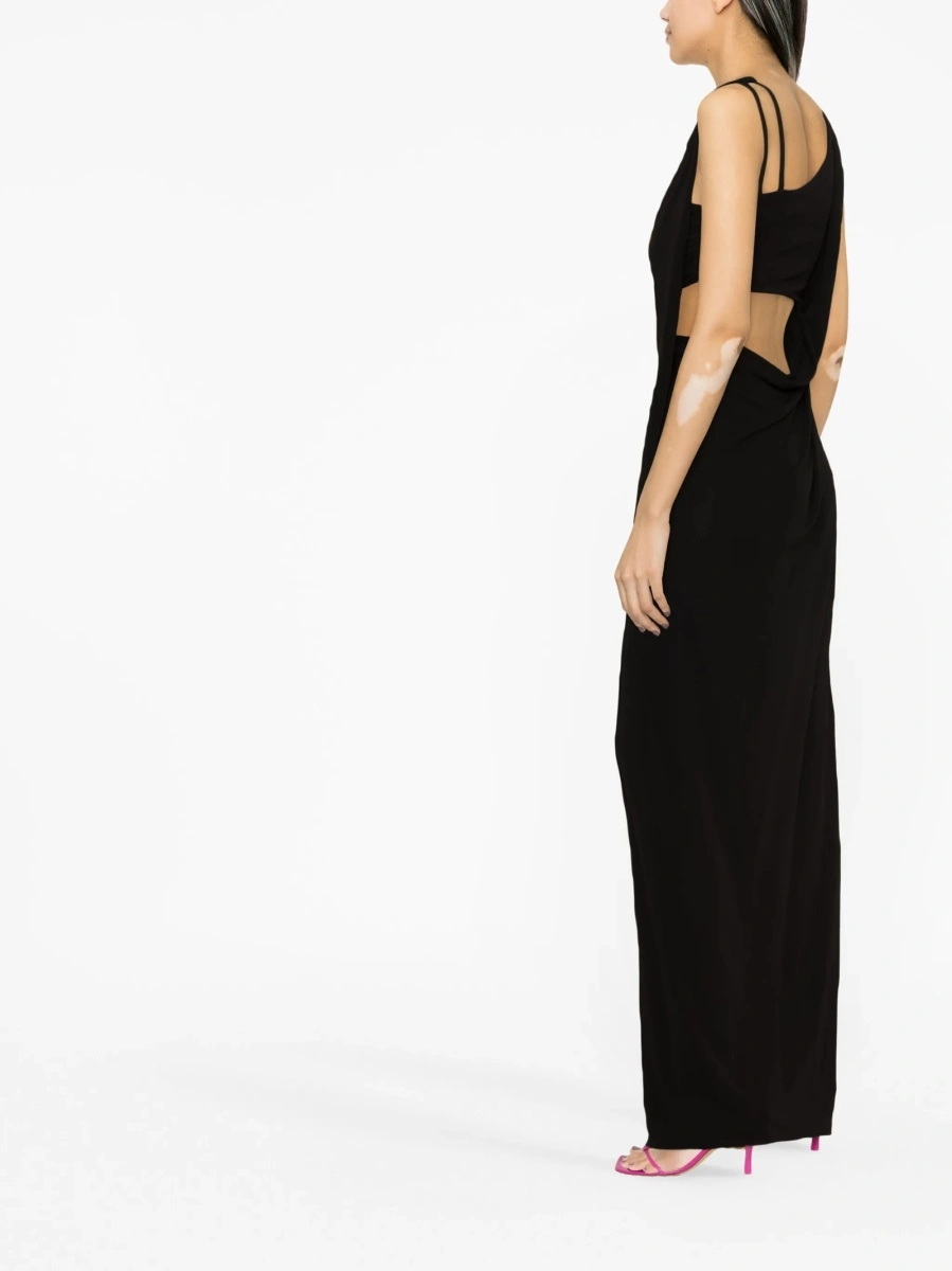 Rochie de zi Alberta Ferretti neagra - Img 4