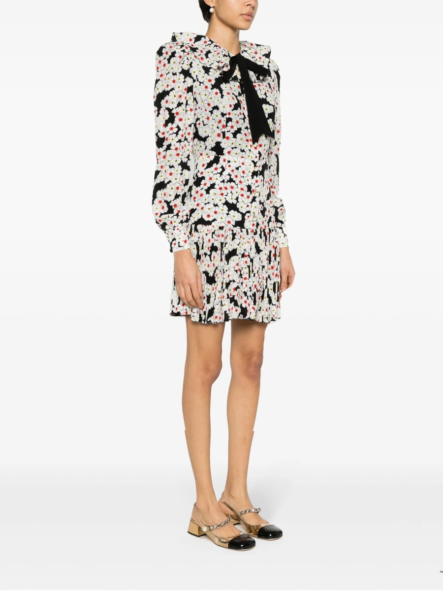 Rochie de zi Alessandra Rich neagra din matase - Img 3