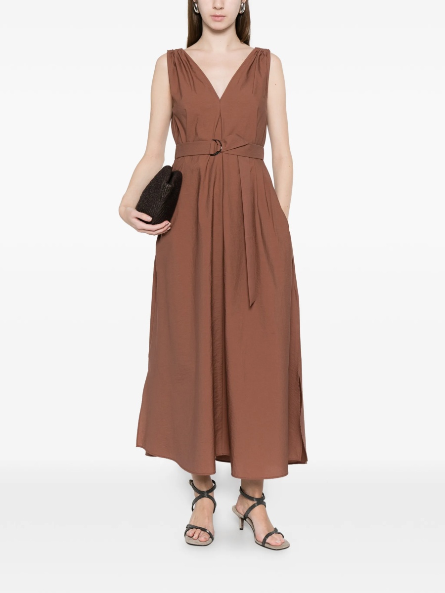 Rochie de zi Brunello Cucinelli maro - Img 2