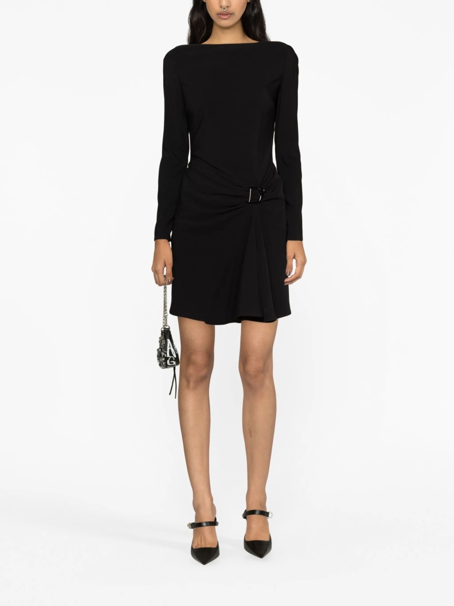 Rochie de zi DSQUARED2 neagra din polyester si elastan - Img 2