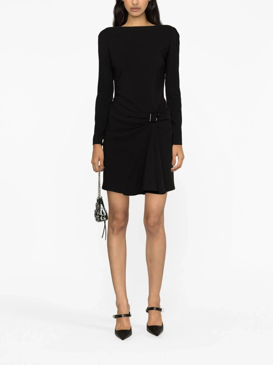 Rochie de zi DSQUARED2 neagra din polyester si elastan - Img 2
