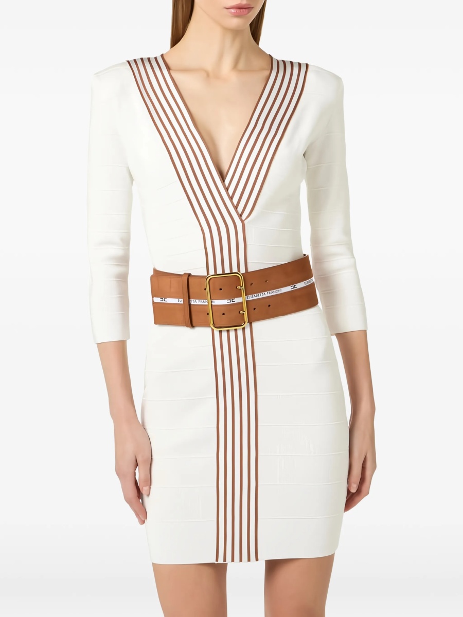 Rochie de zi Elisabetta Franchi alba - Img 4