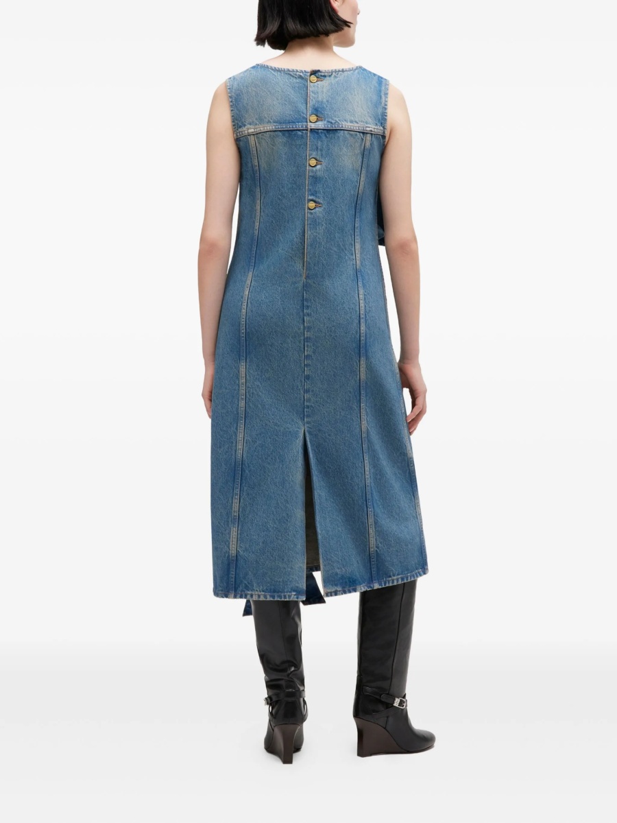 Rochie de zi Ganni albastra - Img 3