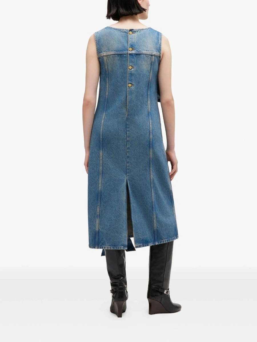 Rochie de zi Ganni albastra - Img 3