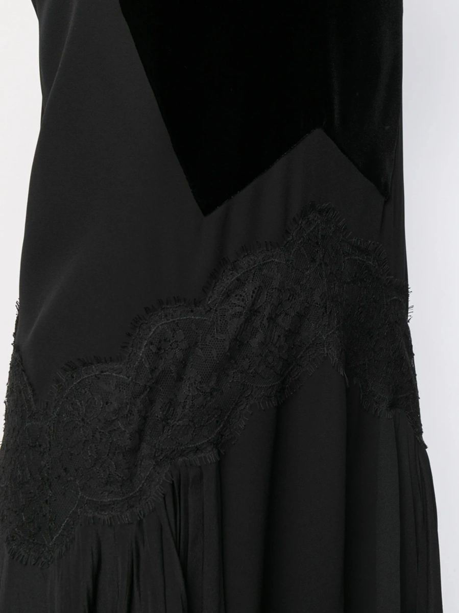 Rochie de zi Givenchy neagra din matase si acetat - Img 5