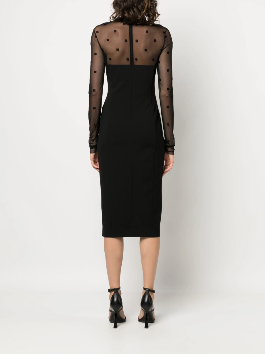 Rochie de zi Givenchy neagra - Img 4