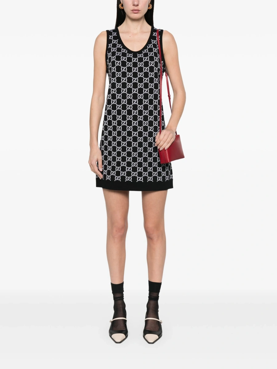 Rochie de zi Gucci neagra - Img 2