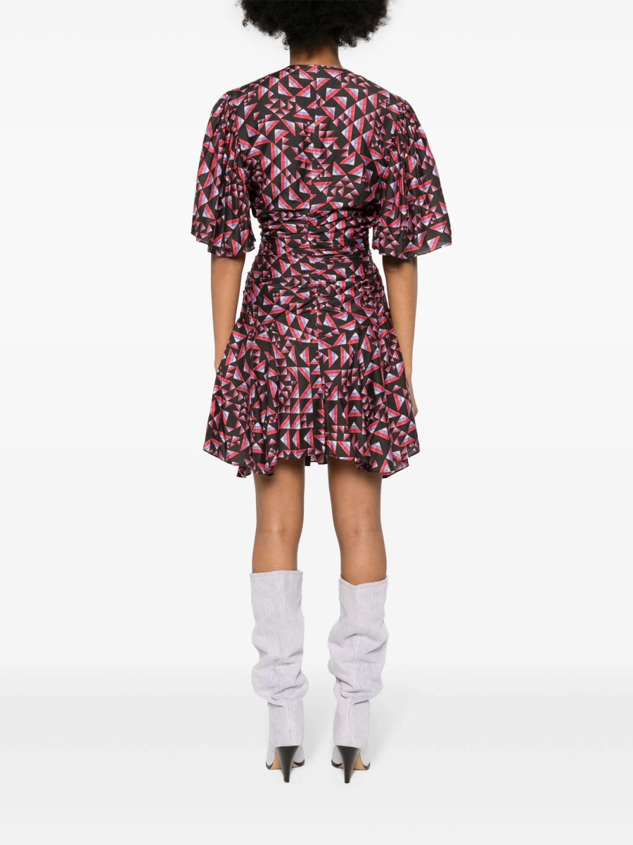 Rochie de zi Isabel Marant neagra din matase si poliamida - Img 4