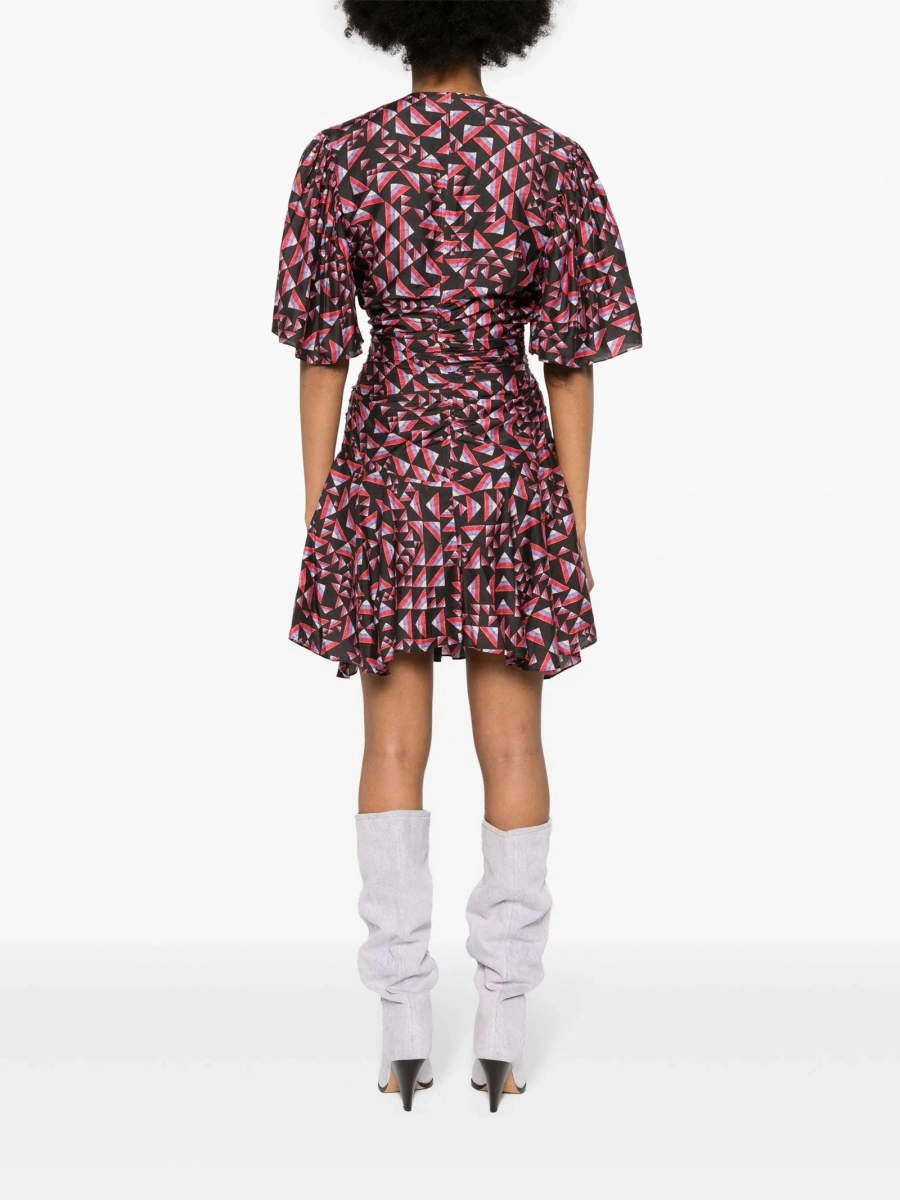 Rochie de zi Isabel Marant neagra din matase si poliamida - Img 4