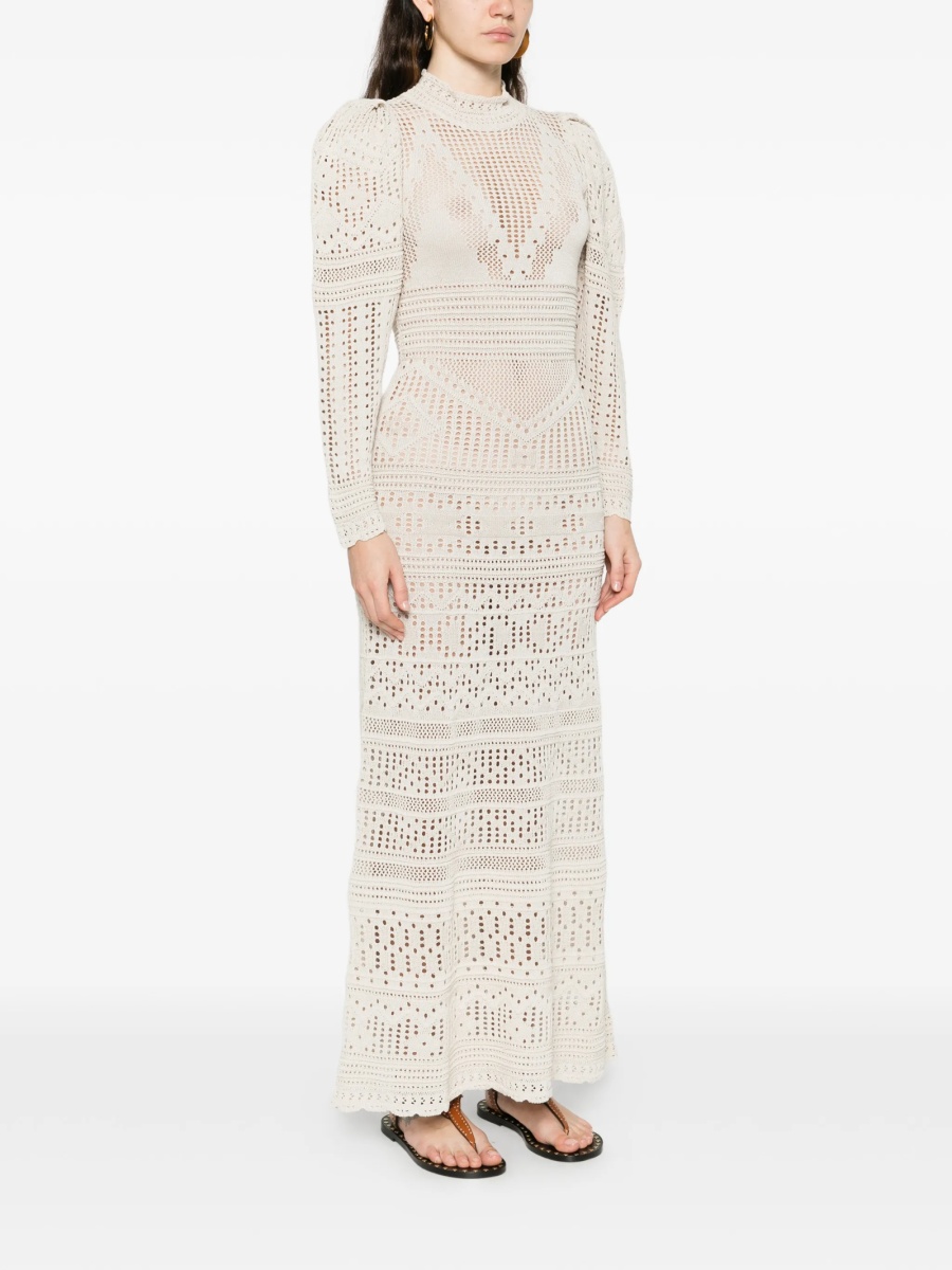 Rochie de zi Isabel Marant neutra - Img 3