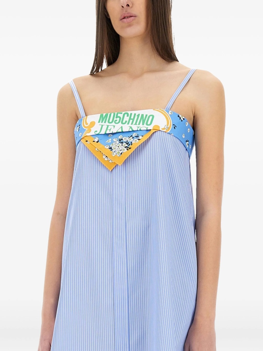 Rochie de zi MOSCHINO JEANS albastra - Img 4