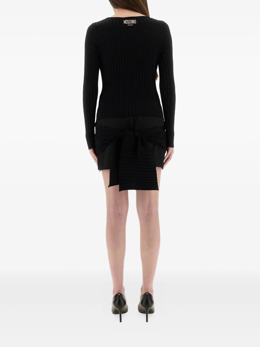 Rochie de zi MOSCHINO JEANS neagra - Img 2