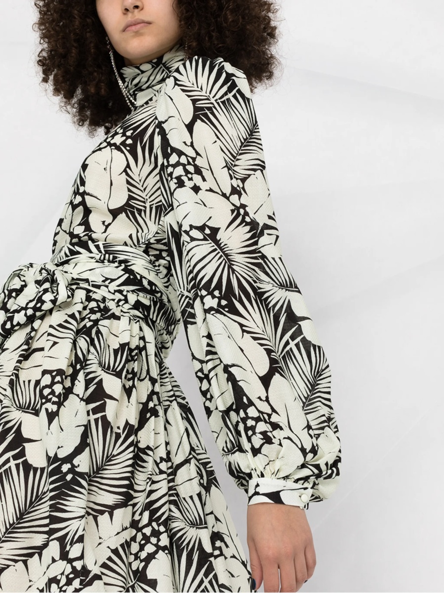 Rochie de zi Saint Laurent alba din vascoza - Img 3