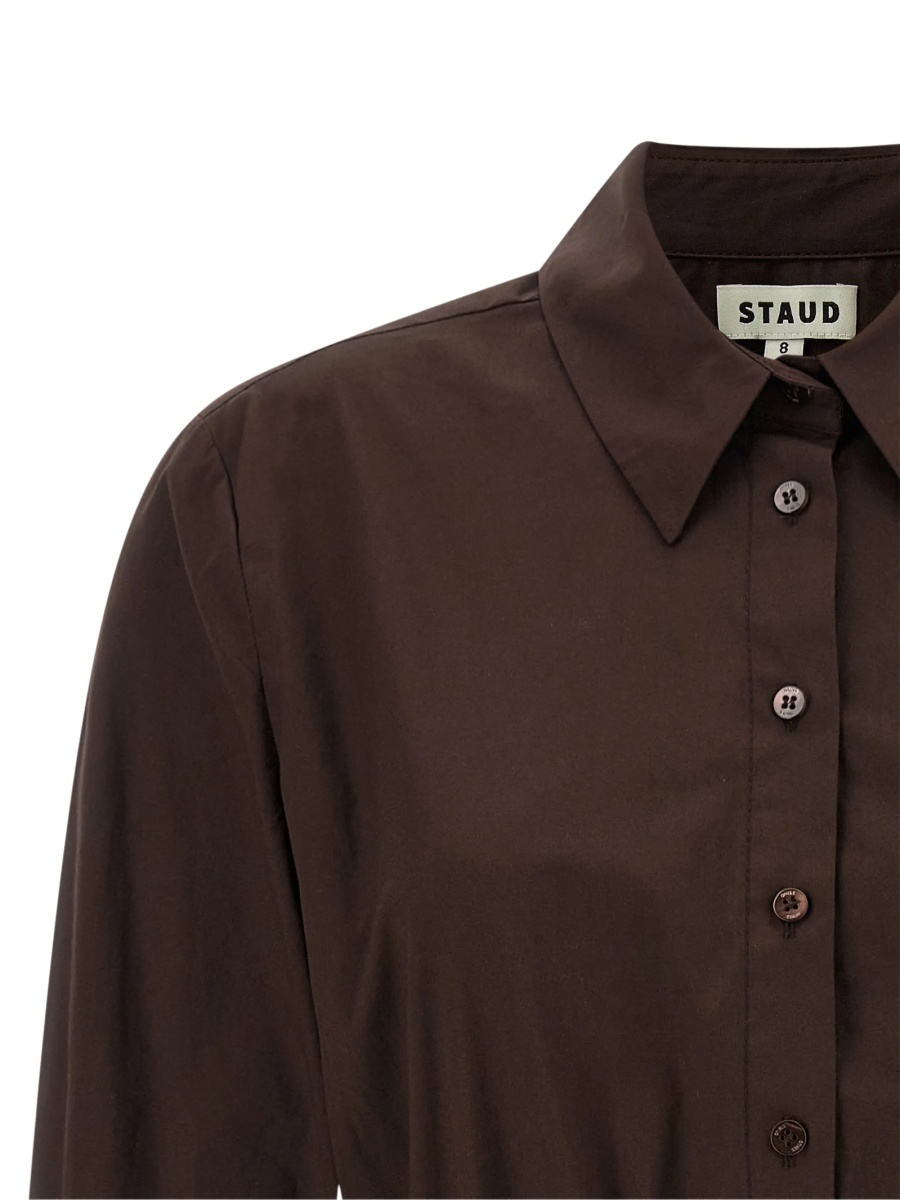 Rochie de zi STAUD maro - Img 3