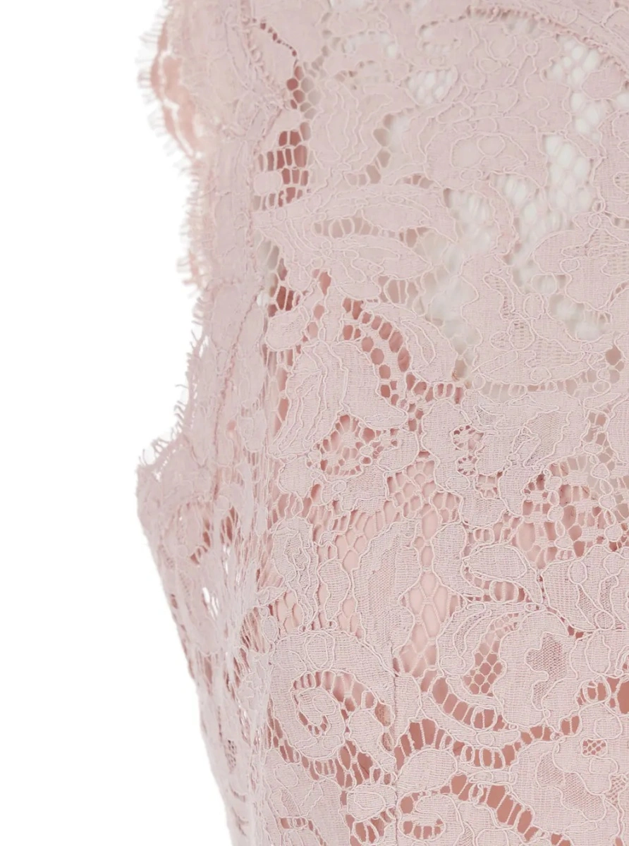 Rochie Dolce &amp; Gabbana roz din bumbac - Img 3