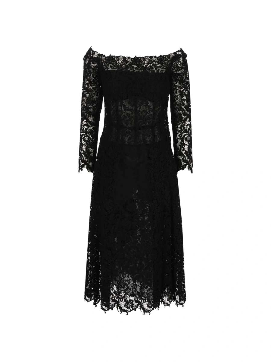 Rochie Fendi neagra din dantela - Img 7