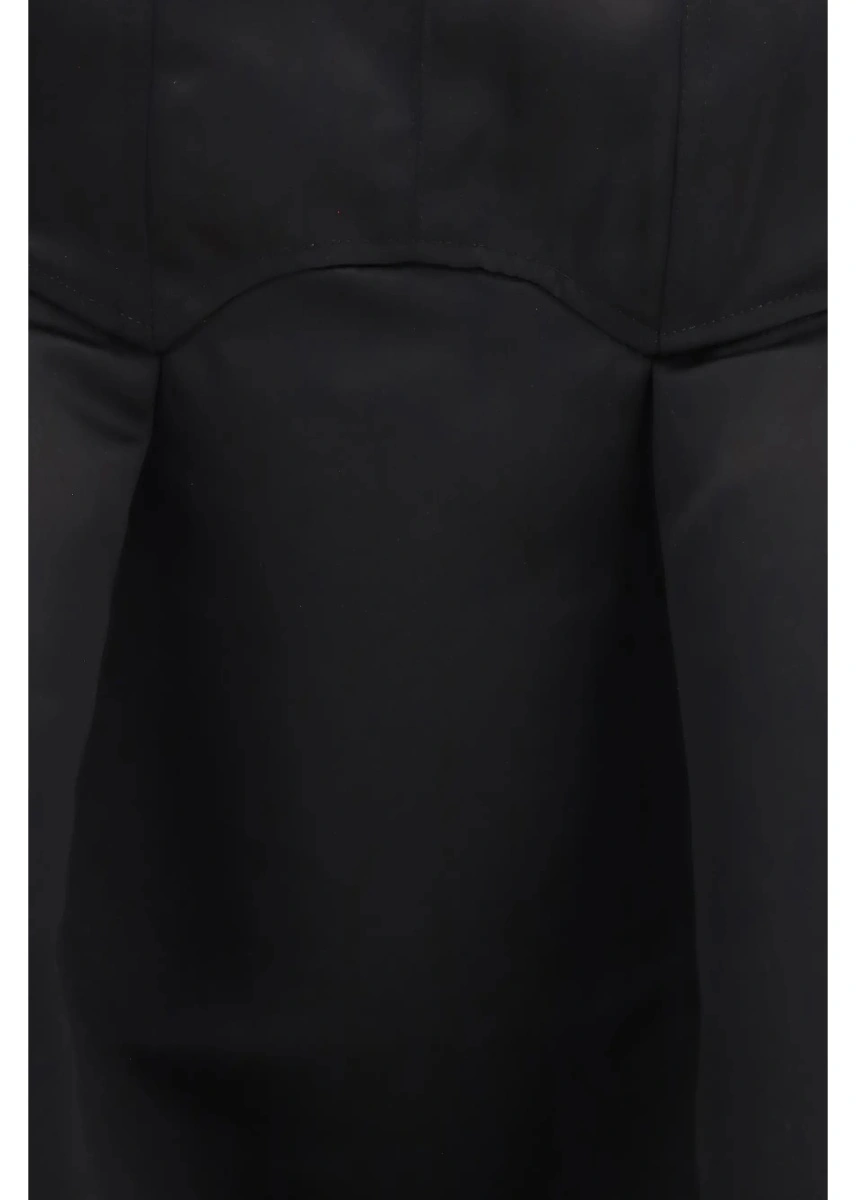 Rochie Ganni neagra din satin - Img 3