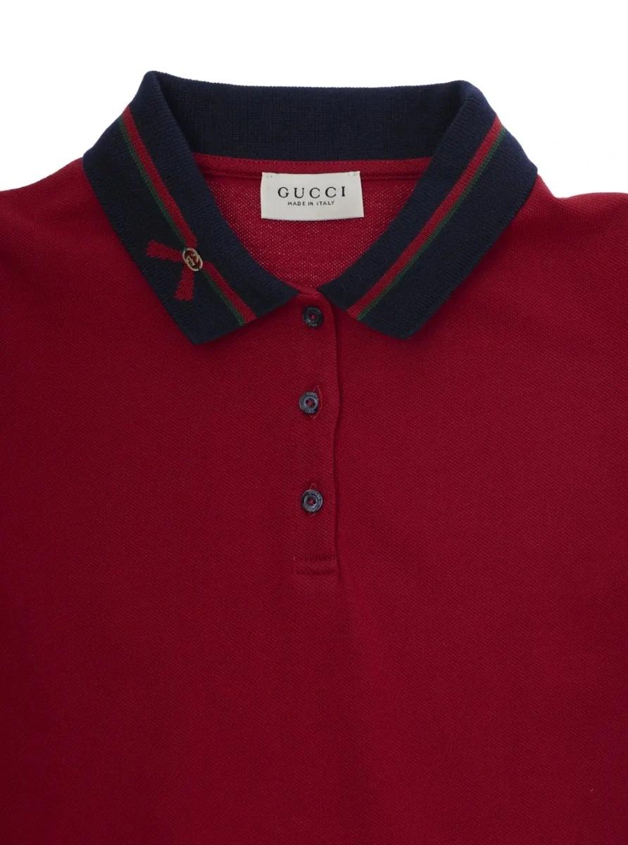Rochie Gucci rosie din bumbac - Img 3